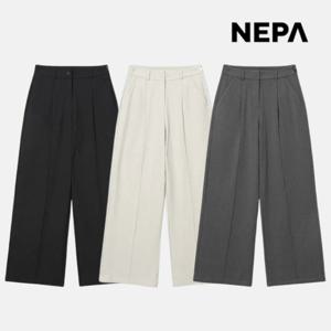 네파 여성 겨울 세미 와이드 팬츠 슬랙스 베이직 통바지 7L81661