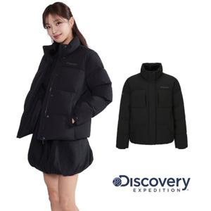 디스커버리 2025F W 겨울 [DWDJ64056BKS] 여성 레스터G 하이넥 구스다운 숏패딩