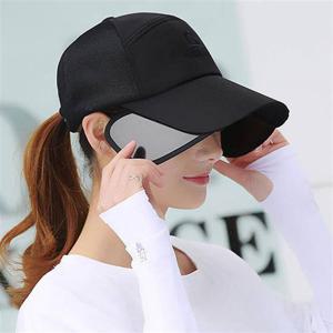 패션모자 선바이저겸용 볼캡 확장형챙 심플 자수 남여공용 모자