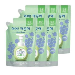 아이깨끗해 핸드워시 청포도향 450ml 리필 x 6개