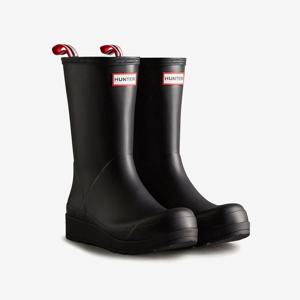 헌터 [WOMEN] 오리지날 플레이 미드 레인부츠 - 블랙 WFMK002RMABLK