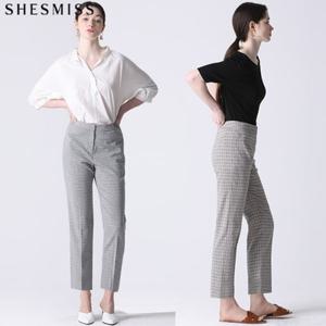 [르오트]품격있는 슬림핏 린넨 체크 슬림 팬츠_17201651_588586