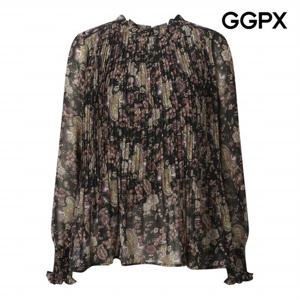 [GGPX] 페이즐리 플리츠 블라우스 (GP9SH066F)