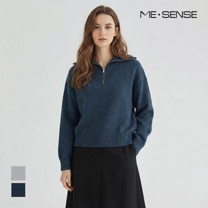 [미센스][미센스] 반집업 가오리니트_MB3ZKNM612Z (P003451964)