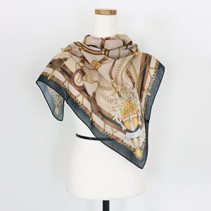 샵앤) 25FW 신상 국산 여성 벨트무늬 미니 사각 스카프 DRN-WSC-0875-베이지