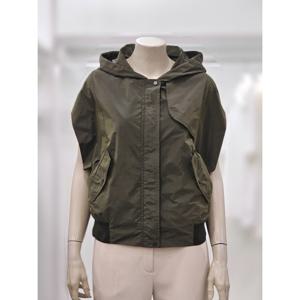 [프렐린]RBV253020 오버핏 점퍼형 후드조끼