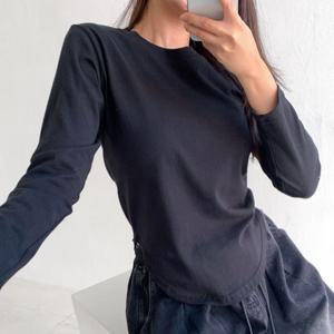 나야홍 / 빅사이즈 510 옆트임굴림라인티셔츠 DNSV386