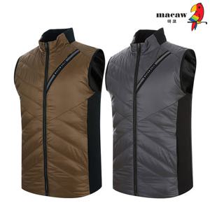 [마코] (남성)사선 퀼팅 집업 베스트_MMM4PV61