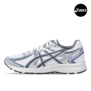 아식스 조그 100S 남자 여성 운동화 화이트 캐리어 그레이 1203A684-100