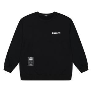 에꼴리에 남아 기모 루센트 맨투맨 티셔츠 21D0733_BK