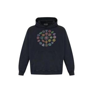 발렌시아가 그래픽 프린트 후디 767877TTVH5