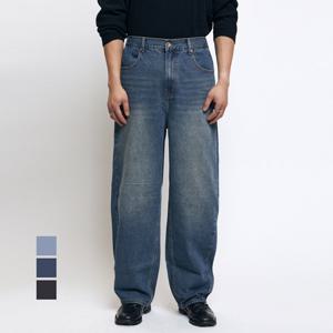 (GS) 럭스골프 남녀공용 스트리트 세미 커브드 뒷밴딩 데님 팬츠 SQ25A521
