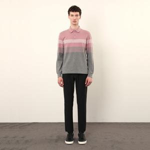 [인디안][광복점]중년 남성 시밀 스트라이프 한기장 티셔츠 MITAL4W922112GL