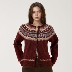 [후아유]여성 Fair Isle Cardigan WHCKF4V22F