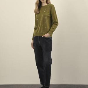 올리비아로렌 DP01 라운드니트 VOCBL4S9351