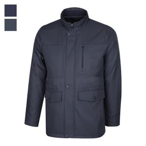 남자 하이넥 포켓 사파리 집업 점퍼 AR-JUA-287-네이비