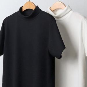 [엄지척]스판 하이넥 폴라 반팔티 312J369S 빅사이즈 여성_19644