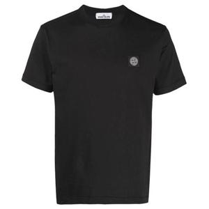 스톤아일랜드 로고 패치 클래식 반팔티 블랙 811524113A0029