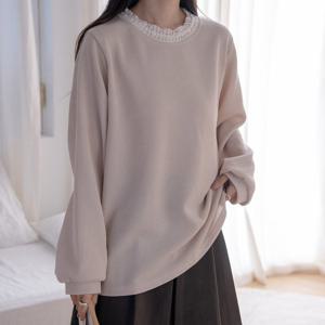 나야홍 / 빅사이즈 510 골지레이스폴라니트 DGOV478