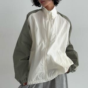 나야홍 / 빅사이즈 510 스포티줄바람막이점퍼 DPOV441