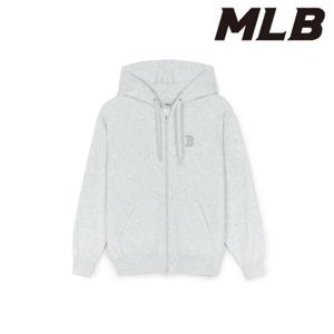MLB (3ATRB0156-43MGL) 베이직 스몰로고 기모 후드집업