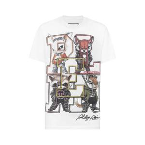 25 FW 필립플레인 컬리지 애니멀 아웃라인 티셔츠 AAECMTK8718PJY002N TP444308586