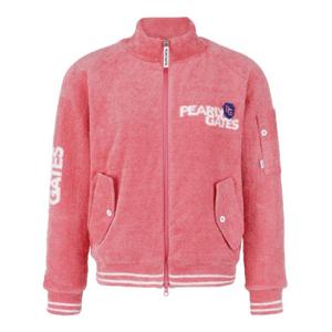 M 파리게이츠골프자켓 NQC 521D4SWA41_PK 여성 로고 플러피 집업 니트