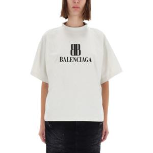 발렌시아가 로고 크루넥 반팔 티셔츠 818431 TSVU49012