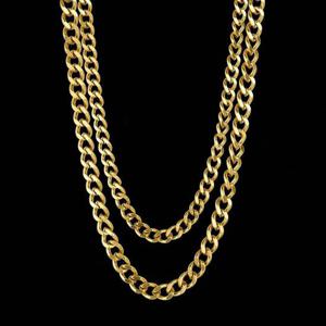 써지컬스틸 쿠바체인 골드 목걸이 5mm