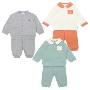 [HP블루독베이비]24FW이월상품 와플카라+가디건상하세트3종택1(44A7067203.04.05)