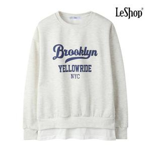 르샵  티 레이어드형 레터링 기모 맨투맨 티셔츠 (BPATS009A)