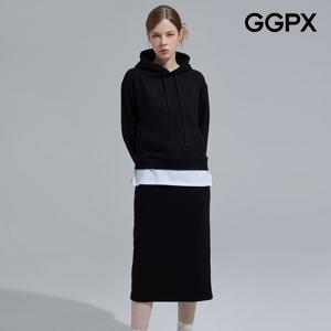 GGPX  레이어드 후드 티 앤 스커트 셋업 GPAST018F