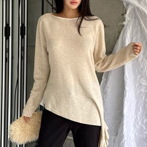 나야홍 / 빅사이즈 510 프릴테일언발컷니트 DLTV502