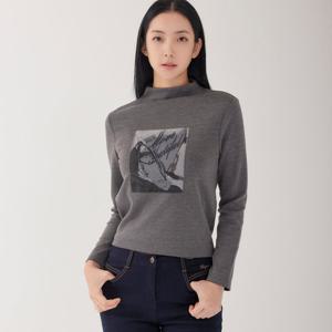 [지센] (2컬러) 원포인트 반넥 긴팔 티셔츠 LCTSOA27