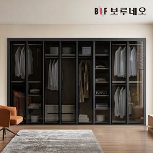 보루네오 강화유리 여닫이 붙박이장 30cm E0등급