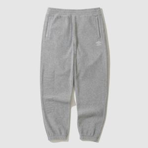 엄브로바지 LQC UP423CFPN9-MGR 플러스플리스 빅레터링 조거 팬츠 / GREY