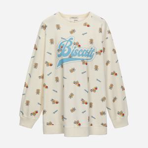 [써스데이아일랜드]베어 프린팅 롱 티셔츠 T256MST915W