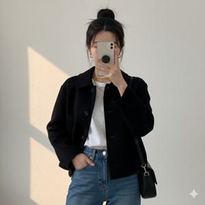 [숲]빅카라 숏코트 자켓 SBAJK90