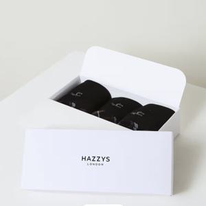 [헤지스ACC] 블랙 체크 배색 중목 남성양말 3종세트 HJSS6E153WT