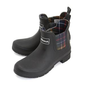 바버 킹햄 웰링턴 여성 첼시 레인부츠 LRF0088BK11