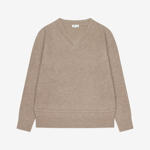 [지이크]퓨어울 브이넥 풀오버 니트 베이지 PJUCX8045 B