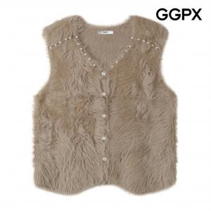 [GGPX] 진주 디테일 퍼 베스트 (GPBVT003F)