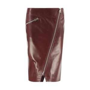 톰포드 지퍼 포켓 레더 스커트 GCL907LEX380