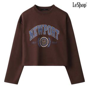 [르샵]레터링 크롭 기모 맨투맨 티셔츠 (DP4LW012A)