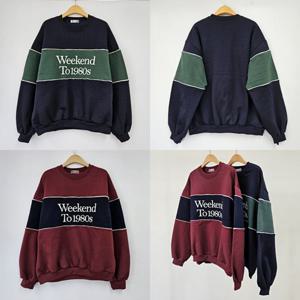 나야홍 / 위쉬몰 PO 위켄하프배색맨투맨티(T330H510) 빅사이즈