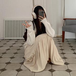 아트박스/라이니 자체제작 코듀로이 캉캉 롱스커트 mb-8063c