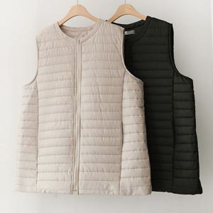 나야홍 / 빅사이즈베스트 C249L510 데일리솜패딩집업조끼 IR