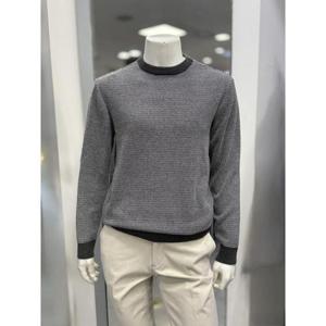 바쏘 세이브존01 와플 스트레치 스판 라운드 넥 니트 BSZ3WR13ACH