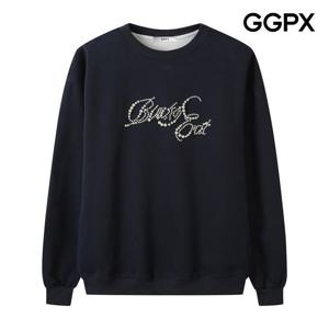 [지지피엑스]진주 레터링 맨투맨 티셔츠 GPBTS009F