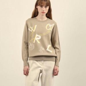 [올리비아로렌]VVCBL4WA281 자카드니트풀오버